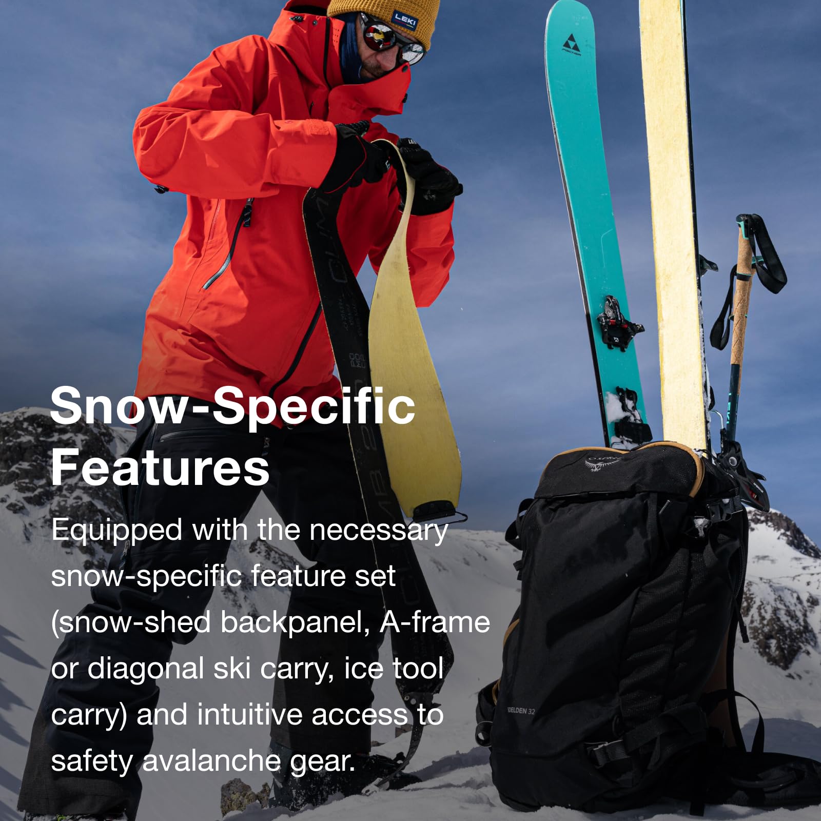 Osprey Soelden 32L Ski and Snowboard Backpack, Artisan